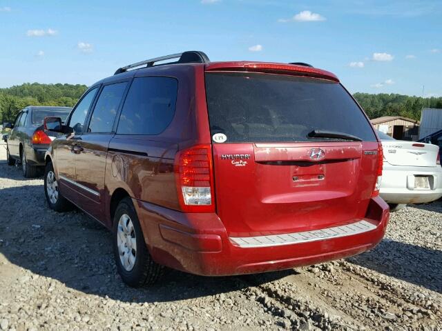 KNDMC233676035336 - 2007 HYUNDAI ENTOURAGE BURGUNDY photo 3