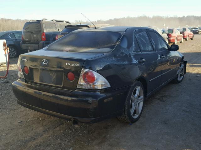 JTHBD182910007439 - 2001 LEXUS IS 300 BLACK photo 4