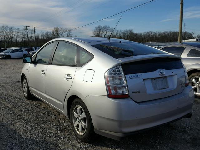 JTDKB20U167080491 - 2006 TOYOTA PRIUS SILVER photo 3