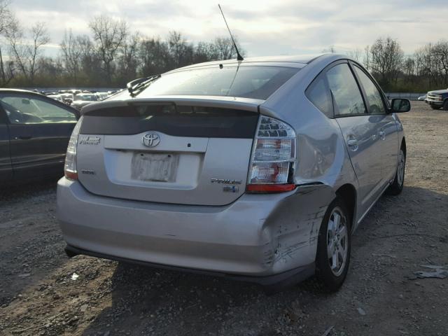 JTDKB20U167080491 - 2006 TOYOTA PRIUS SILVER photo 4