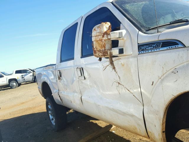 1FT7W2BT4EEB60909 - 2014 FORD F250 SUPER WHITE photo 9