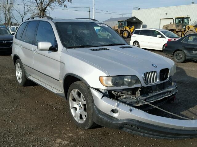 5UXFB33513LH41078 - 2003 BMW X5 4.4I SILVER photo 1