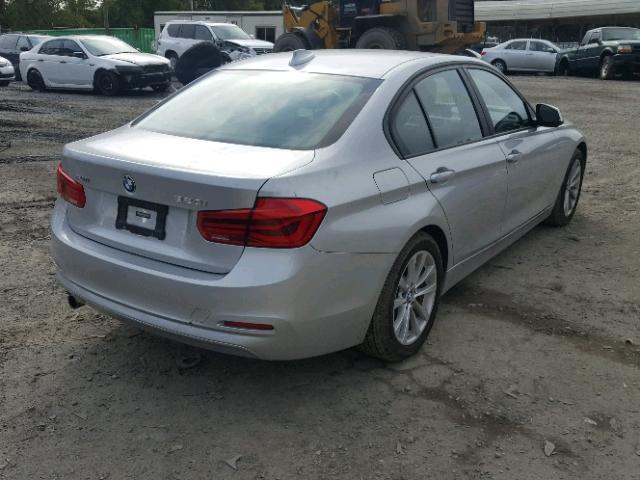 WBA8A3C52JA357648 - 2018 BMW 320 XI SILVER photo 4