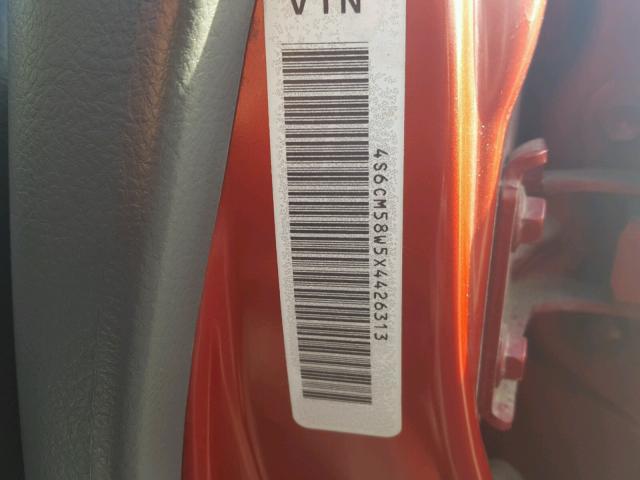 4S6CM58W5X4426313 - 1999 HONDA PASSPORT E 红色 照片 10