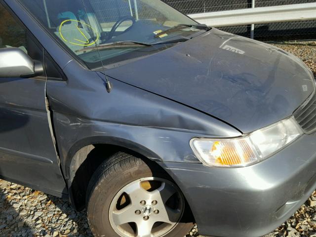 2HKRL18611H510259 - 2001 HONDA ODYSSEY EX GREEN photo 9