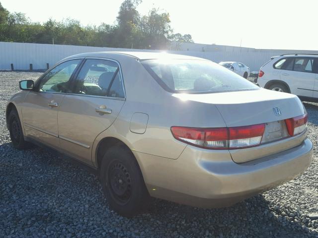 1HGCM563X3A066104 - 2003 HONDA ACCORD LX GOLD photo 3