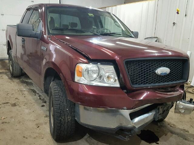 1FTRX14W26NA14131 - 2006 FORD F150 MAROON photo 1