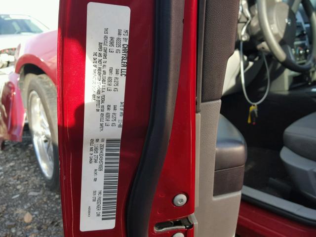 2B3KA43D49H570928 - 2009 DODGE CHARGER RED photo 10