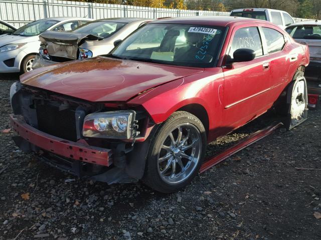 2B3KA43D49H570928 - 2009 DODGE CHARGER RED photo 2