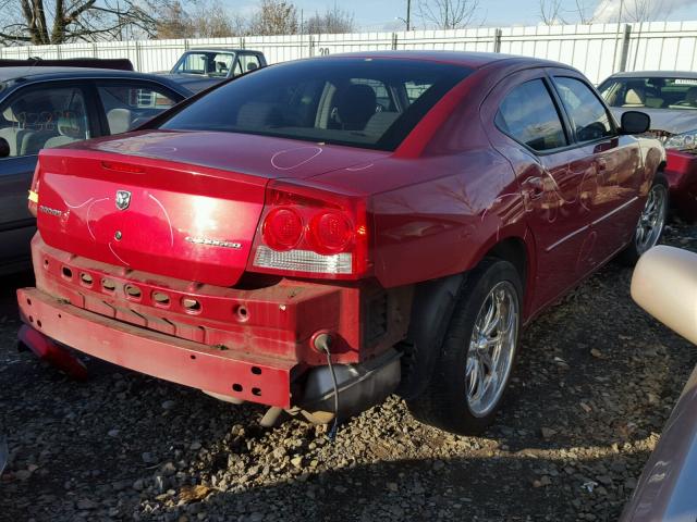 2B3KA43D49H570928 - 2009 DODGE CHARGER RED photo 4