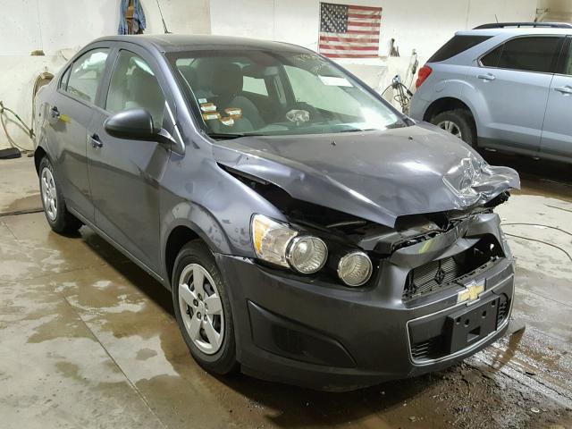 1G1JA5SH8D4123053 - 2013 CHEVROLET SONIC LS GRAY photo 1