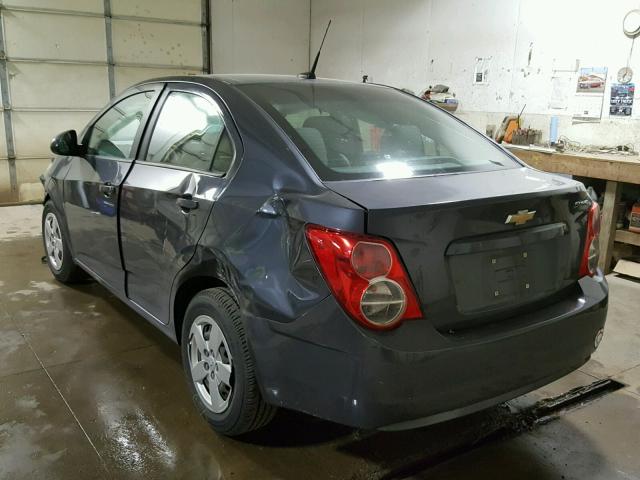 1G1JA5SH8D4123053 - 2013 CHEVROLET SONIC LS GRAY photo 3