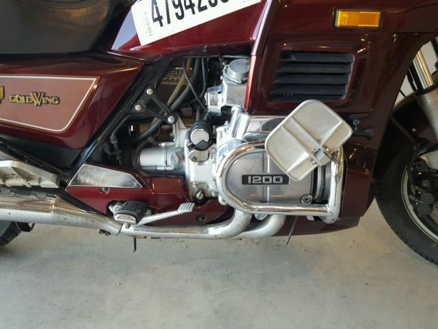 1HFSC142XHA305258 - 1987 HONDA GL1200 A MAROON photo 7