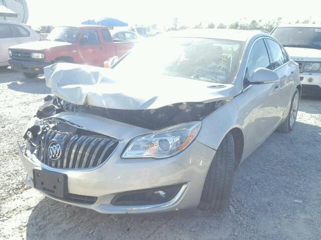 2G4GN5EX2F9217143 - 2015 BUICK REGAL PREM TAN photo 2