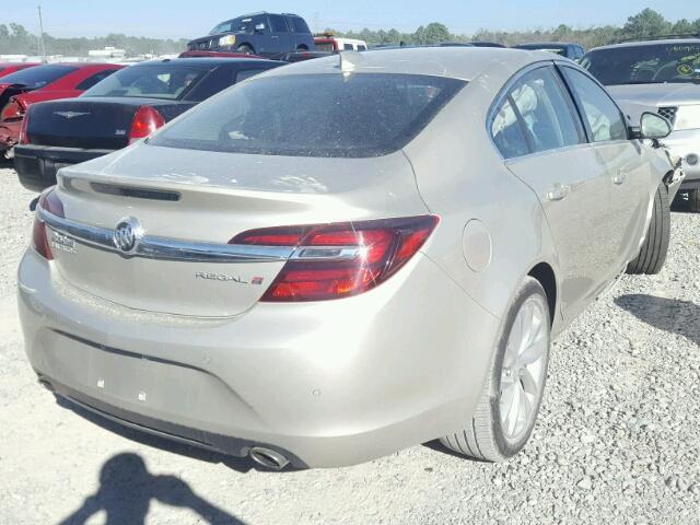 2G4GN5EX2F9217143 - 2015 BUICK REGAL PREM TAN photo 4