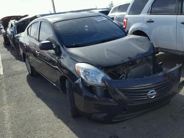 3N1CN7AP4CL929282 - 2012 NISSAN VERSA S BLACK photo 1