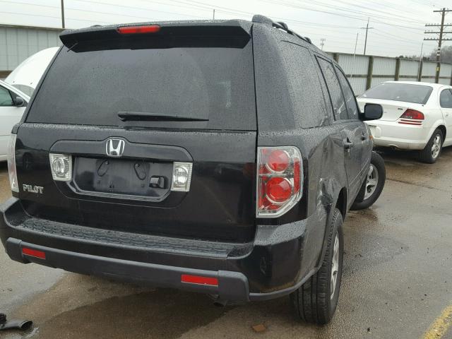 5FNYF28747B047364 - 2007 HONDA PILOT EXL BLACK photo 4