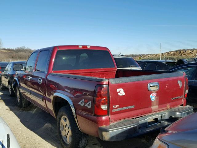 2GCEK13T351353081 - 2005 CHEVROLET SILVERADO BURGUNDY photo 3