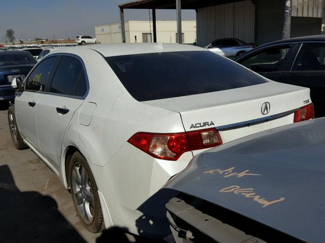 JH4CU2F62CC017909 - 2012 ACURA TSX TECH WHITE photo 3