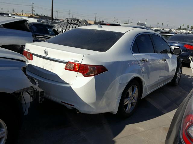 JH4CU2F62CC017909 - 2012 ACURA TSX TECH WHITE photo 4