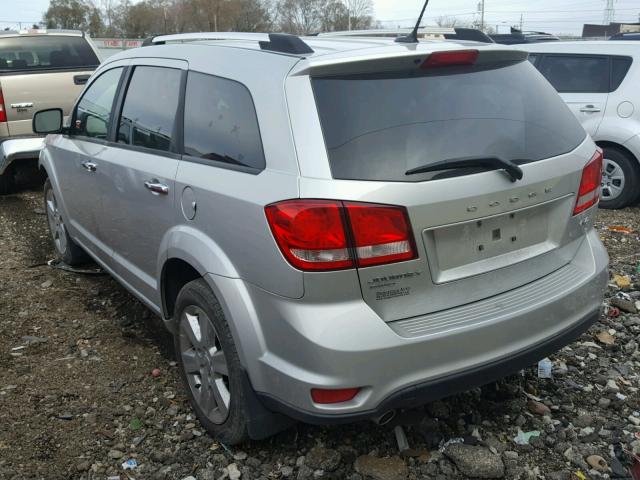 3D4PH6FG1BT539699 - 2011 DODGE JOURNEY R/ SILVER photo 3