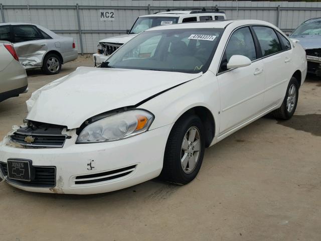 2G1WT58K079222096 - 2007 CHEVROLET IMPALA LT WHITE photo 2