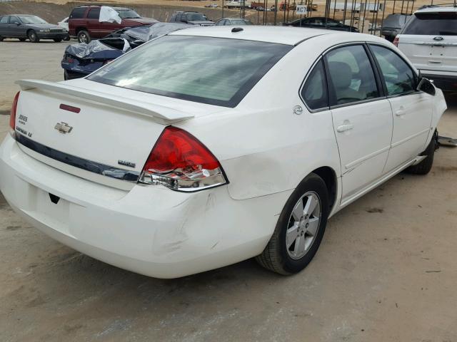 2G1WT58K079222096 - 2007 CHEVROLET IMPALA LT WHITE photo 4