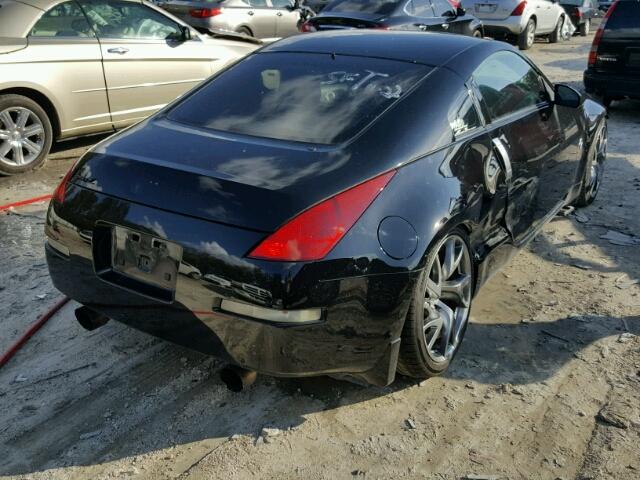 JN1AZ34D14M102191 - 2004 NISSAN 350Z COUPE BLACK photo 4