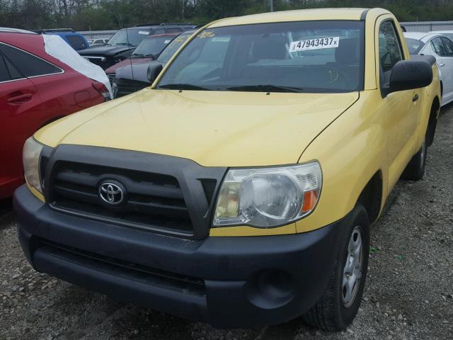 5TENX22N98Z501194 - 2008 TOYOTA TACOMA YELLOW photo 2