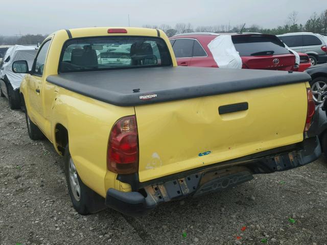 5TENX22N98Z501194 - 2008 TOYOTA TACOMA YELLOW photo 3