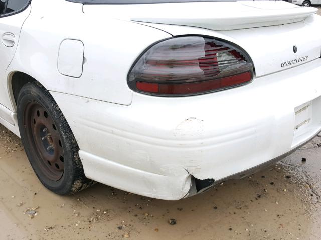 1G2WP52K81F231233 - 2001 PONTIAC GRAND PRIX WHITE photo 9