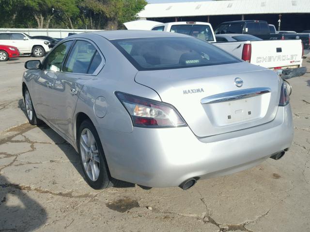 1N4AA5AP3EC463790 - 2014 NISSAN MAXIMA S SILVER photo 3