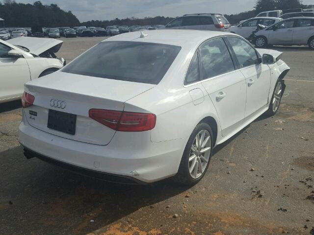 WAUAFAFL1GA012086 - 2016 AUDI A4 PREMIUM WHITE photo 4