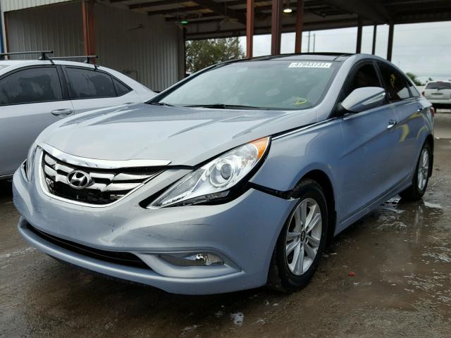 5NPEC4ACXDH610686 - 2013 HYUNDAI SONATA SE BLUE photo 2