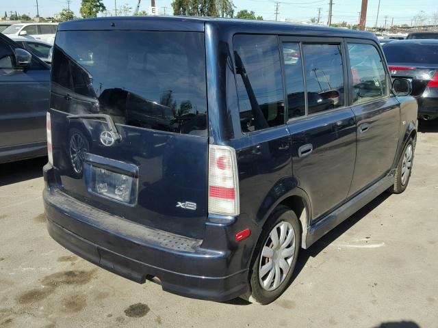 JTLKT324250174102 - 2005 TOYOTA SCION XB BLUE photo 4