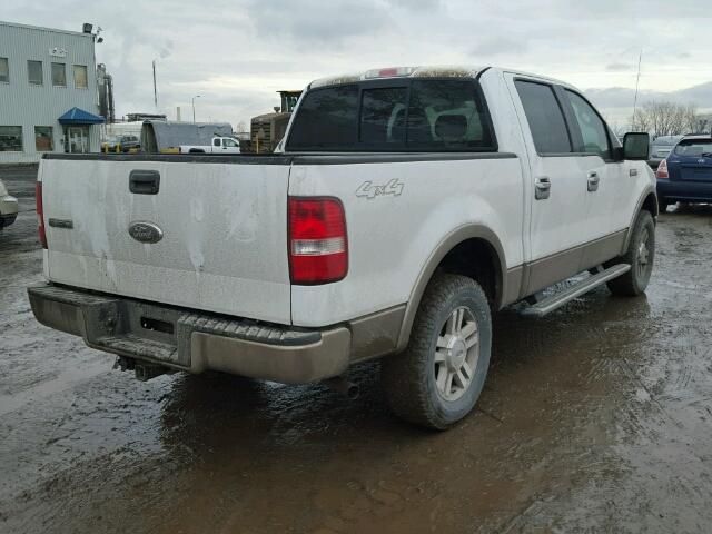 1FTPW14586KC77887 - 2006 FORD F150 SUPER WHITE photo 4