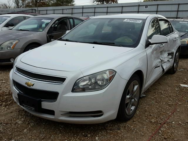 1G1ZC5EB4AF162680 - 2010 CHEVROLET MALIBU 1LT WHITE photo 2