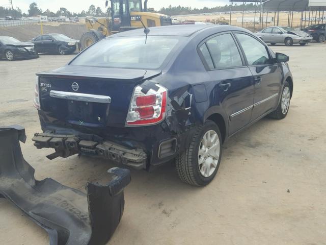 3N1AB6AP3BL607810 - 2011 NISSAN SENTRA 2.0 BLUE photo 4