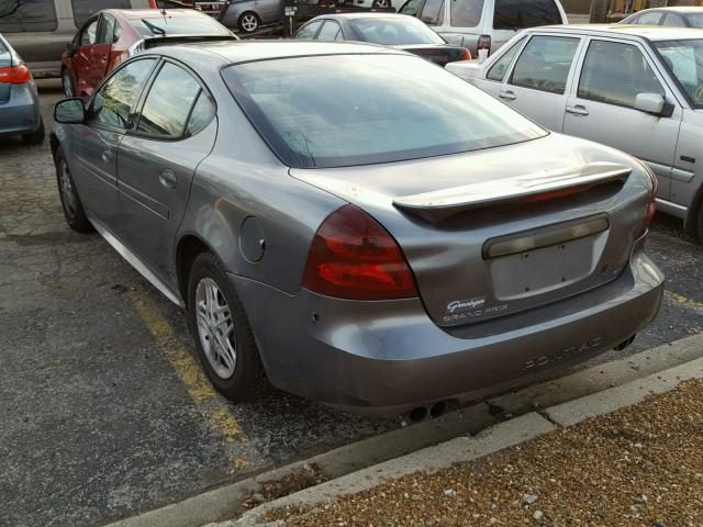 2G2WP522141242490 - 2004 PONTIAC GRAND PRIX GRAY photo 3