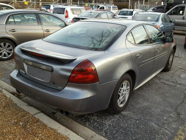 2G2WP522141242490 - 2004 PONTIAC GRAND PRIX GRAY photo 4