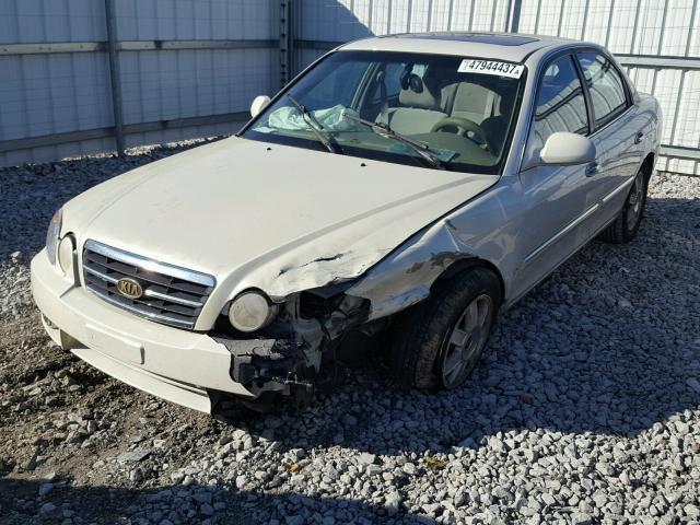 KNAGD126845330985 - 2004 KIA OPTIMA LX CREAM photo 2