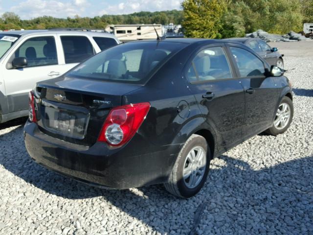 1G1JA5SH4C4116907 - 2012 CHEVROLET SONIC LS 黑色 照片 4