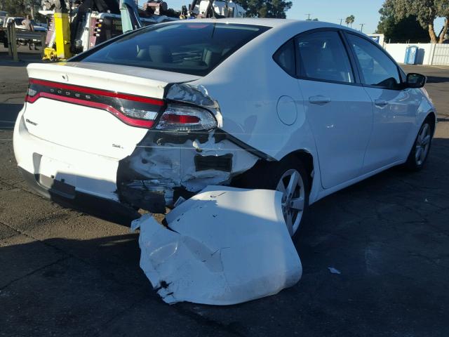 1C3CDFBB4GD625110 - 2016 DODGE DART SXT WHITE photo 4