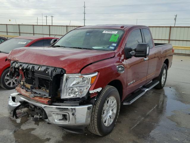 1N6AA1C5XHN553846 - 2017 NISSAN TITAN SV RED photo 2