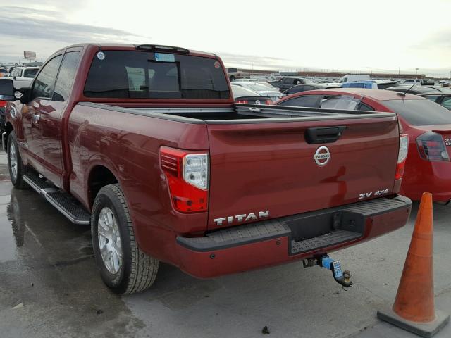 1N6AA1C5XHN553846 - 2017 NISSAN TITAN SV RED photo 3