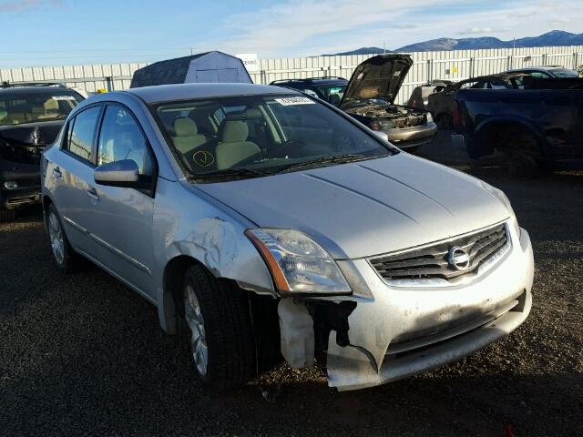 3N1AB6AP0AL665193 - 2010 NISSAN SENTRA SILVER photo 1