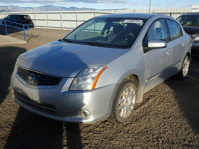 3N1AB6AP0AL665193 - 2010 NISSAN SENTRA SILVER photo 2