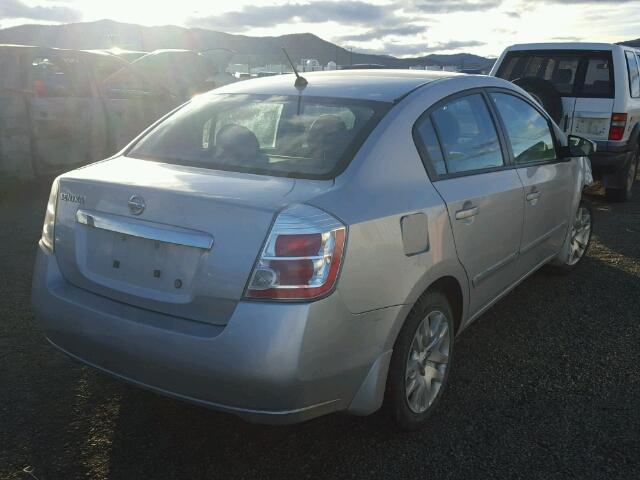 3N1AB6AP0AL665193 - 2010 NISSAN SENTRA SILVER photo 4