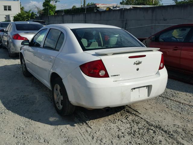 1G1AK52F457581779 - 2005 CHEVROLET COBALT WHITE photo 3