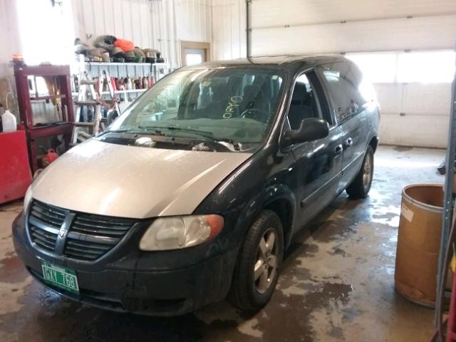 1D4GP45R46B626367 - 2006 DODGE CARAVAN SX BLACK photo 2